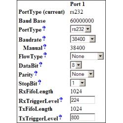 Serial Port in Web Interface