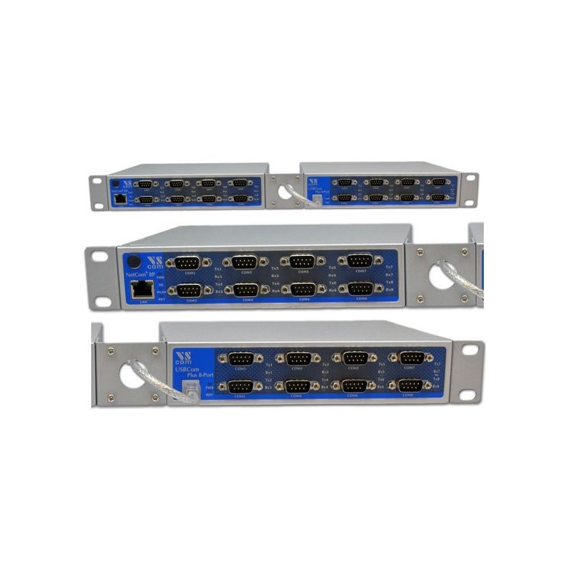 VScom NetCom+ (Plus) 1613 a sixteen port Serial Device Server for Ethernet/TCP to RS232/422/485