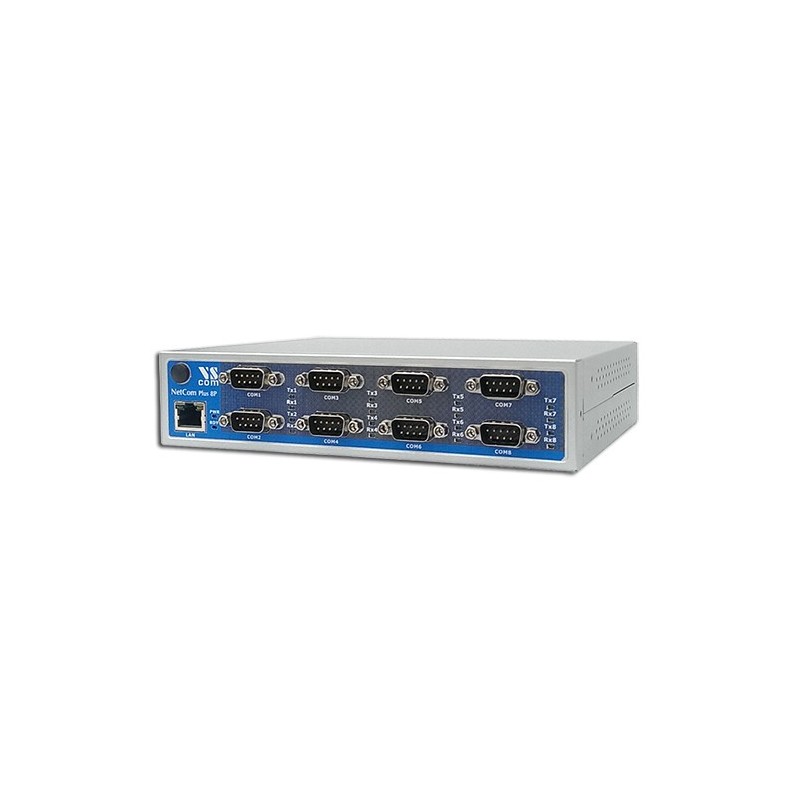 VScom NetCom+ (Plus) 811/813 an octal port Serial Device Server for Ethernet/TCP to RS232/422/485