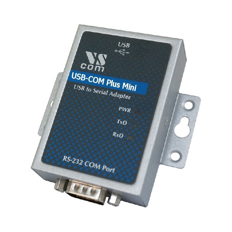 VScom USB-COM Plus Mini a single port USB-to-Serial adapter for RS232/422/485