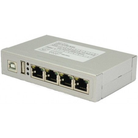 VScom USB-4COM RJ45 a quad port USB-to-Serial RS232 adapter