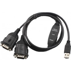 Vscom USB-2COM Mini an USB to double RS232 serial port converter DB9 connector