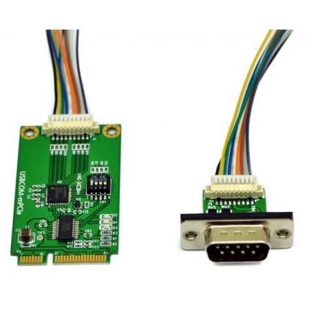 VScom USB-COM Plus mPCIe a single port Mini PCI Express to-Serial card for RS232/422/485