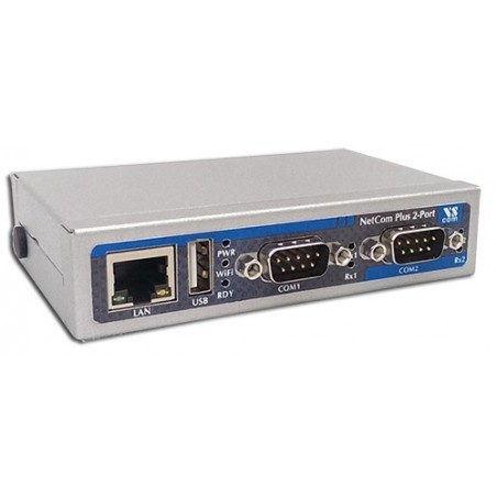 VScom NetCom+ (Plus) 211 a dual port Serial Device Server for Ethernet/TCP to RS232