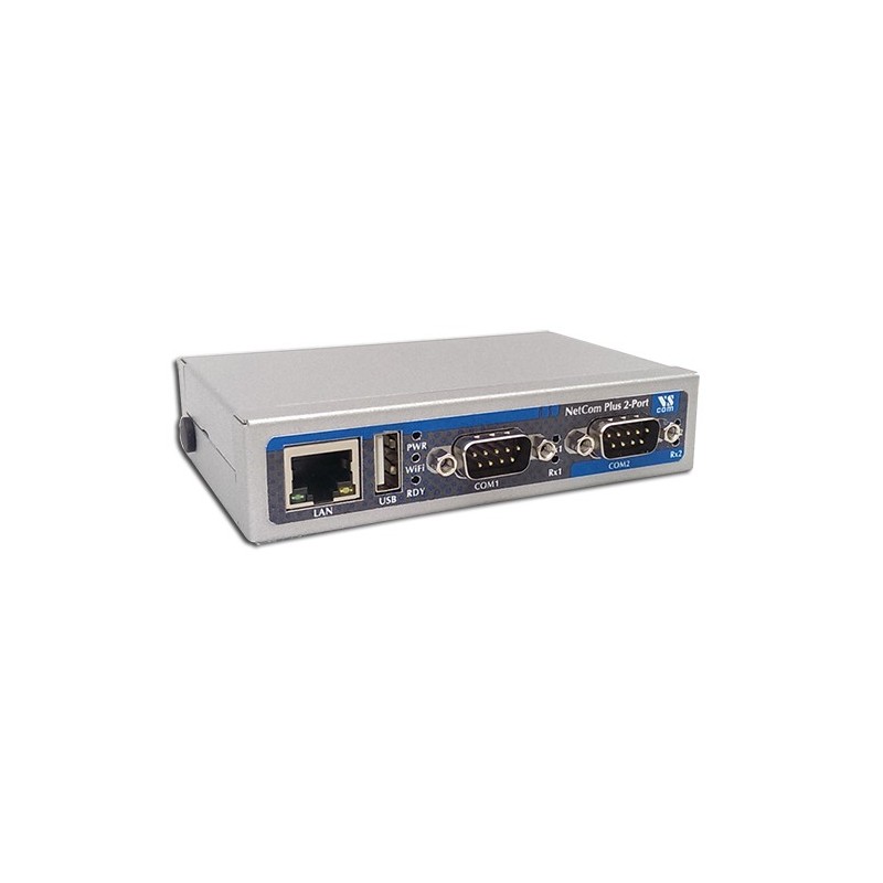 VScom NetCom+ (Plus) 213 a dual port Serial Device Server for Ethernet/TCP to RS232/422/485