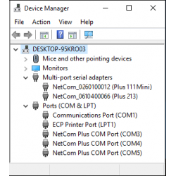 NetCom Plus in Device Manager